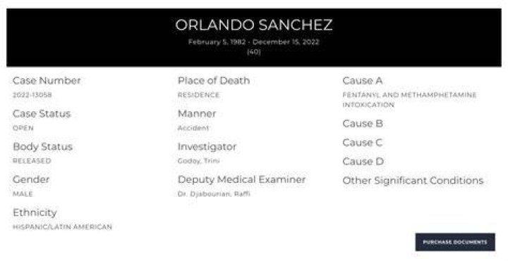 Orlando Sanchez Death Cause Explored